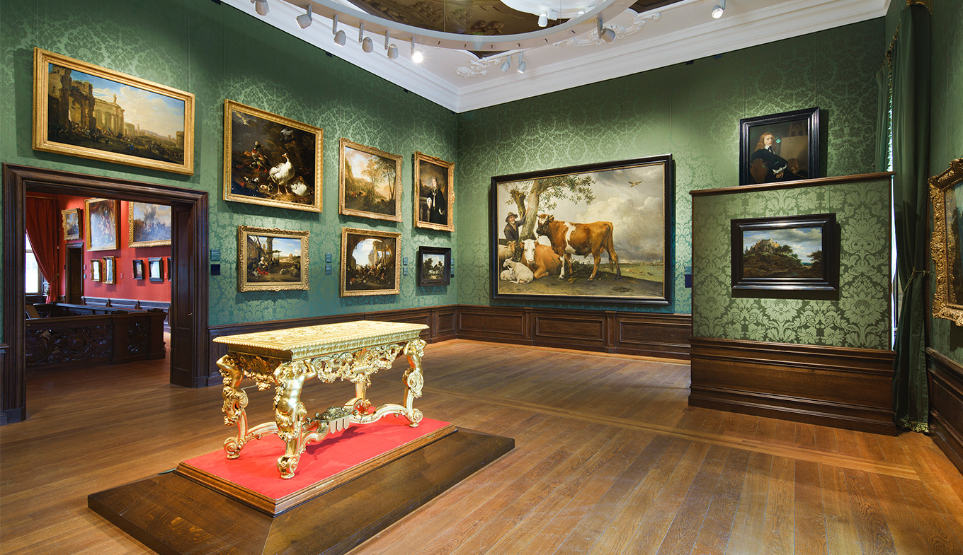 Mauritshuis The Hague interior with painting The Bull